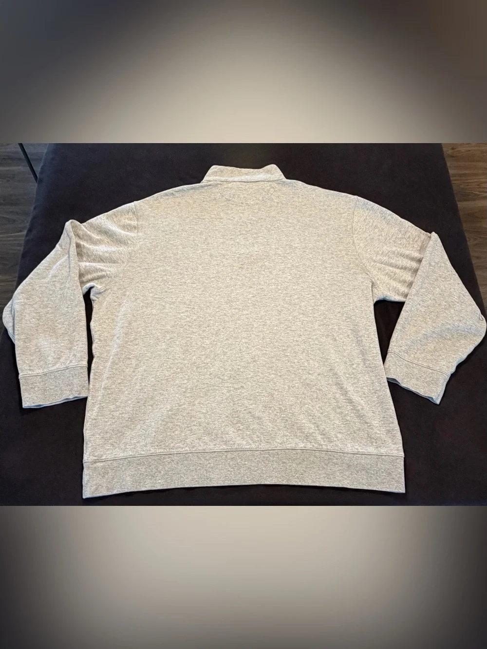 Polo Ralph Lauren Men’s Gray Quarter Zip Pullover Sweater Cotton Pony